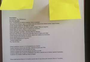 Karcher Ride on sweeper