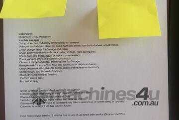 Karcher Ride on sweeper