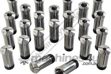 5C Collet Set - 24 Piece Collet Range 3 - 26mm Tolerances :0.01?0.015 mm