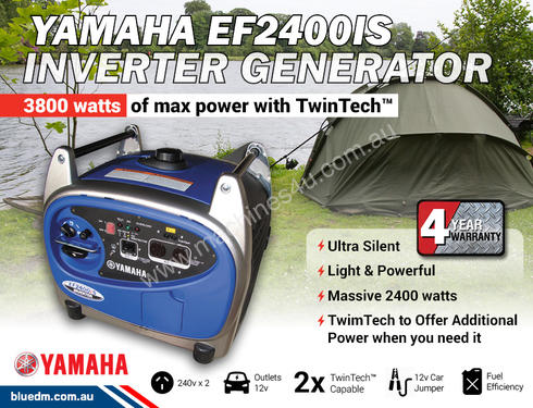 2.4 Yamaha Inverter EF2400iS Camping Clean Power