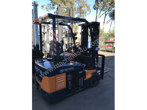 TOYOTA 7FBE18 ELECTRIC FORKLIFT 4.3M NEW BATTERY