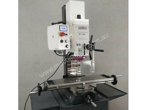 PRE-ORDER BF30V Milling Machine Geared Head Variable Speed METEX OPTI Mill Drill Tapping Mode