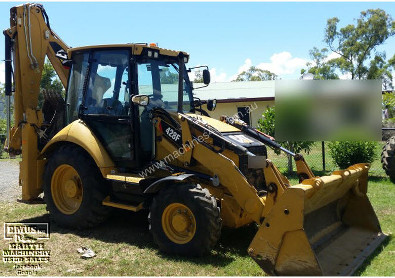 caption CAT 428F Backhoe with only 300hrs. E.M.U.S MS349D