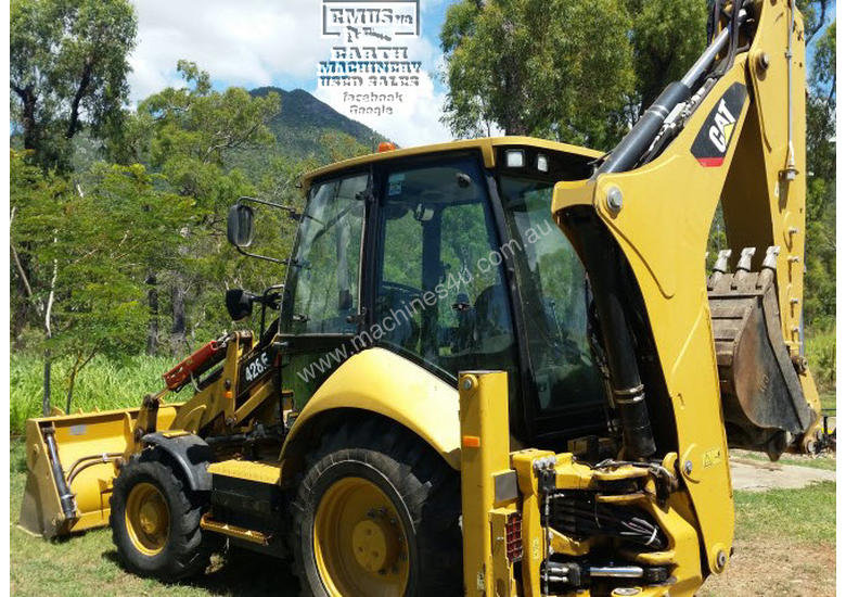 caption CAT 428F Backhoe with only 300hrs. E.M.U.S MS349D
