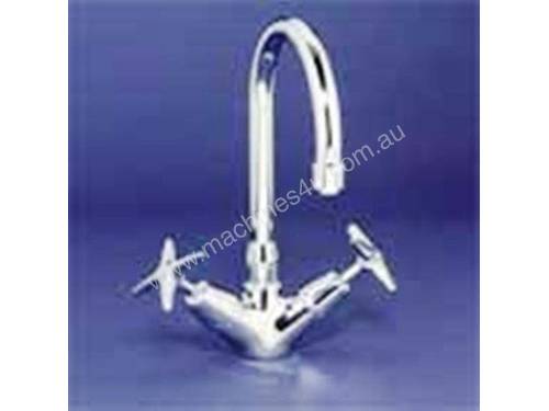 Yellow Tapware Deck Mount Faucet with 150mm Goose Neck Swivel Spout and Four Arm Handles