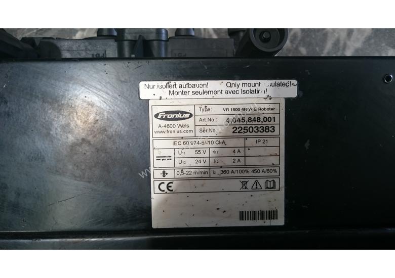 Used 2011 fronius Fronius wire feed VR 1500 Welding Equipment in