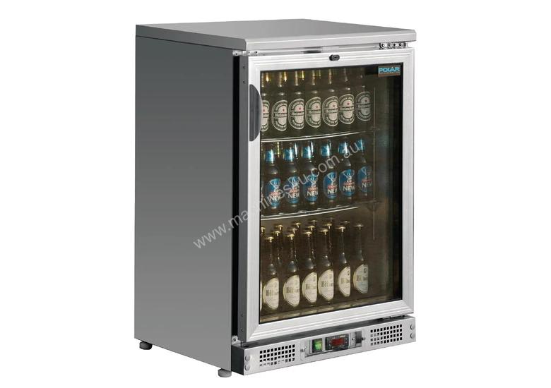 caption Polar CE205-A - Bar Display Cooler Stainless Steel Single Hinged Door