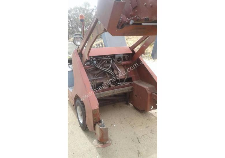 caption POWERBOSS ride on sweeper complete & operational