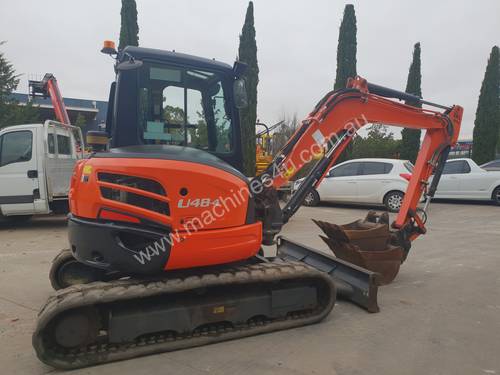 USED 2014 KUBOTA U48-4 EXCAVATOR WITH A/C CABIN AND LOW 2800 HOURS
