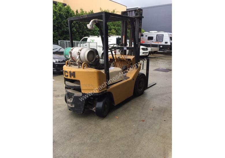 caption TCM Forklift 1.8ton LPG 1993 model used in cabinet making factory.