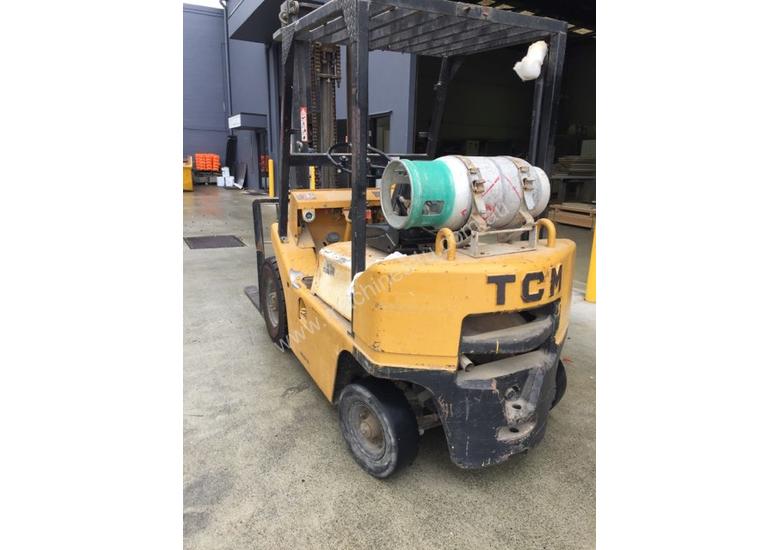 caption TCM Forklift 1.8ton LPG 1993 model used in cabinet making factory.