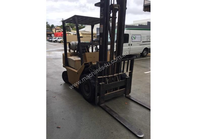 caption TCM Forklift 1.8ton LPG 1993 model used in cabinet making factory.