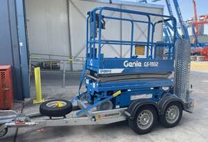 19ft Genie Scissor and Galvanised Trailer