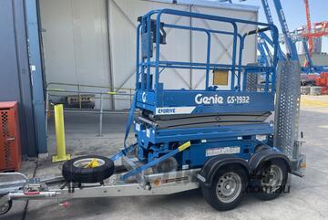 19ft Genie Scissor and Galvanised Trailer