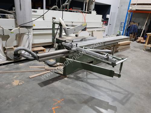 ALTENDORF F-45 panel saw with 3.8m bed, bearings just replaced and both blades brand new