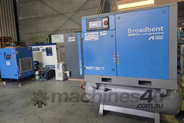 Used Quality Reliable Brands-Atlas Boge Broadbent CompAir Focus Kaeser Pulford 5-60hp. Dryers+Tanks