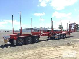 2015 MaxiTrans Tri/A B-Double Combination Skel Log Trailer - picture1' - Click to enlarge