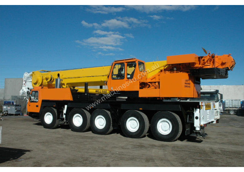 caption 2004 GROVE GMK 5100 ALL TERRAIN CRANE