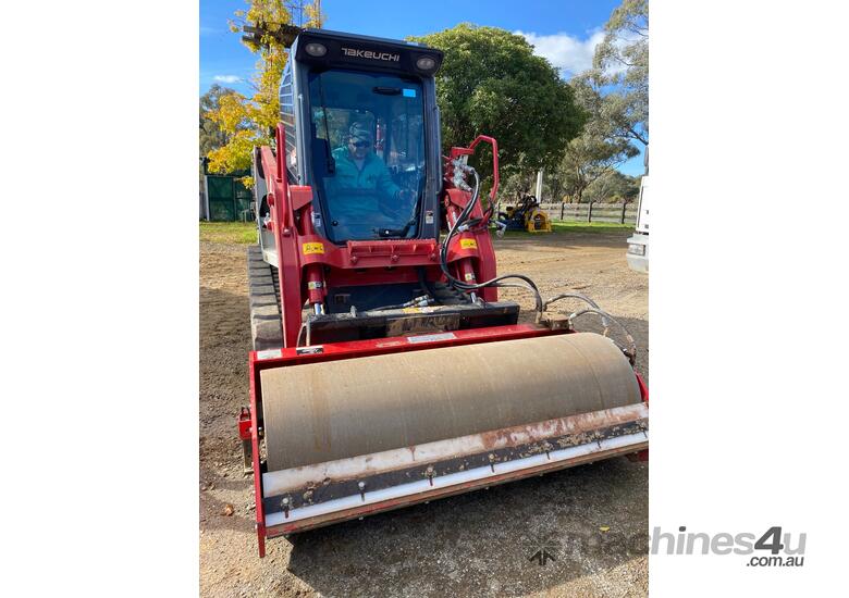 caption FINER HYDRAULICS - Vibrating Roller 1200mm wide.