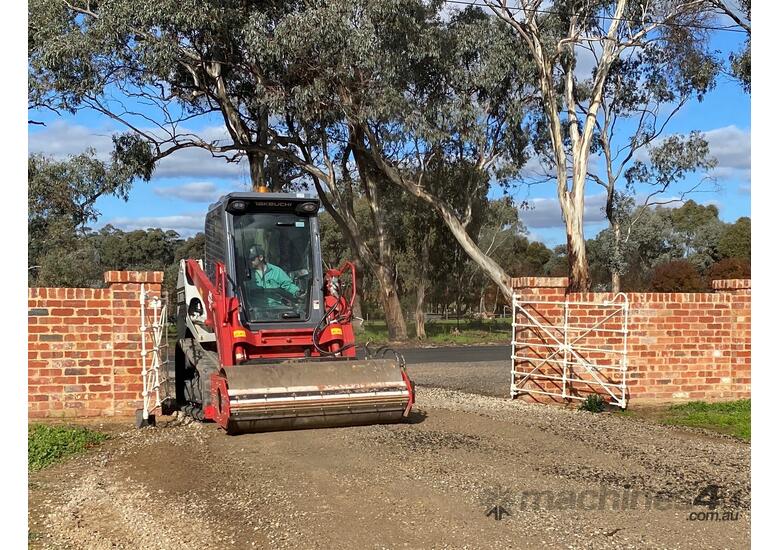 caption FINER HYDRAULICS - Vibrating Roller 1200mm wide.