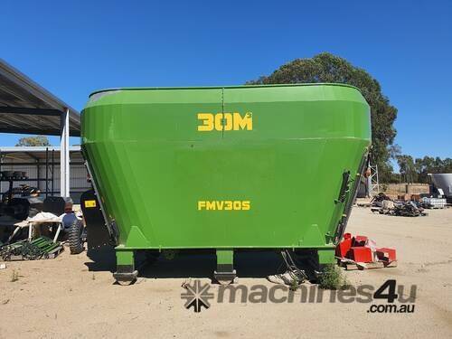 2021 PowerAg FMV30S ELECTRIC STATIONARY FEED MIXER + CONVEYOR (30.0M3)