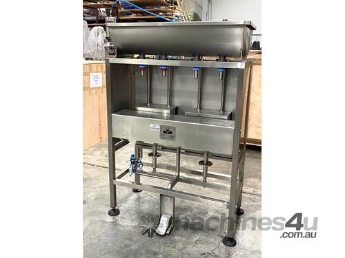 Inline Gravity Filler - 4 head filling machine IN STOCK READY TO GO! 