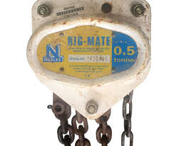 Nobles Rigmate Chain Hoist 0.5 Tonne x 6 metre chain 29686 - picture0' - Click to enlarge