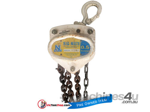 Nobles Rigmate Chain Hoist 0.5 Tonne x 6 metre chain 29686
