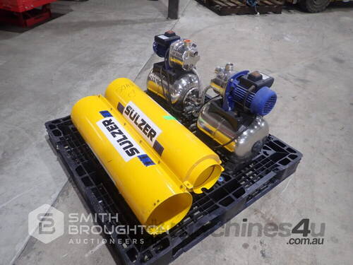 2 X WATER PUMPS & 2 COUPLING GUARDS
