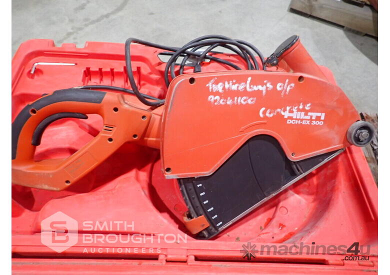 Used PALLET COMPRISING OF HILTI DCHEX300 DUSTLESS CUTTER HILTI DD150U