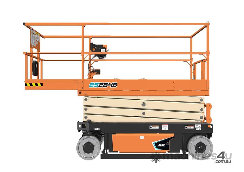 caption JLG 2646ES 26 foot Electric Scissor Lift