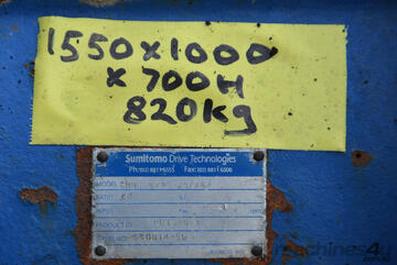 Sumitomo GEARBOX 29:1 CHHJ-6215-20/V6D 100mm shaft + 6 POLE 22kW WEG MOTOR