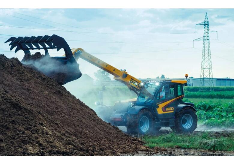 caption Fixed Boom Telehandler: Dieci Agri Plus 42.7 GD - Futuristic Design, Maximum Cab Comfort