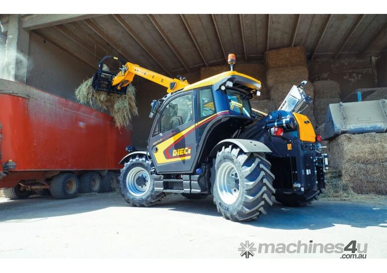 caption Fixed Boom Telehandler: Dieci Agri Plus 42.7 GD - Futuristic Design, Maximum Cab Comfort