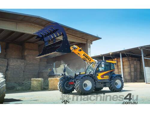 caption Fixed Boom Telehandler: Dieci Agri Plus 42.7 GD - Futuristic Design, Maximum Cab Comfort