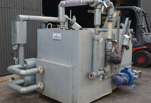 2300L insulated Stainless steel oil skimmer separator vessel heated tank KSB Pump Heatcoil