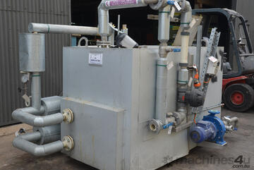 2300L insulated Stainless steel oil skimmer separator vessel heated tank KSB Pump Heatcoil