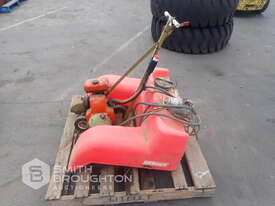 PALLET COMPRISING OF SILVAN QUAD BIKE WEED SPRAYER (PARTS MISSING) & PETROL LAWN EDGER - picture0' - Click to enlarge