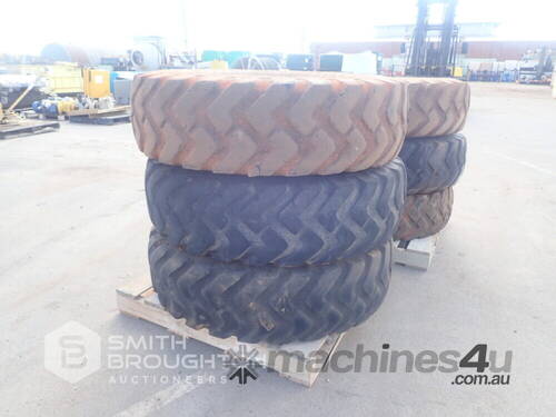 6 X MICHELIN 14.00R24 TYRES & RIMS TO SUIT CAT 140M GRADER