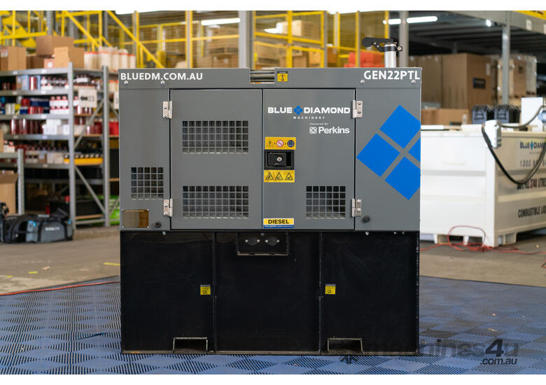 BLUE DIAMOND - PERKINS engine - 22KVA 415V Diesel Generator Long Range 