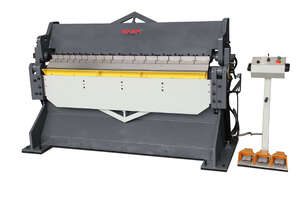 Kang Industrial HW-9610 Hydraulic Pan Brake, 2440x3.5 mm Mild Steel Plate Folding, Pan Brake Folder,