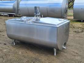 STAINLESS STEEL TANK, MILK VAT 1150lt - picture0' - Click to enlarge