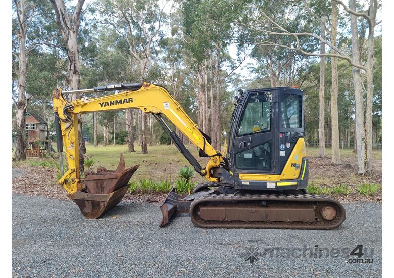 caption Yanmar Hydraulic Excavator 8T + Full Set of Buckets & Ripper! Model: VIO80