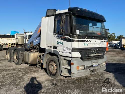 2003 Mercedes Benz Actros 2643 Prime Mover Crane Truck