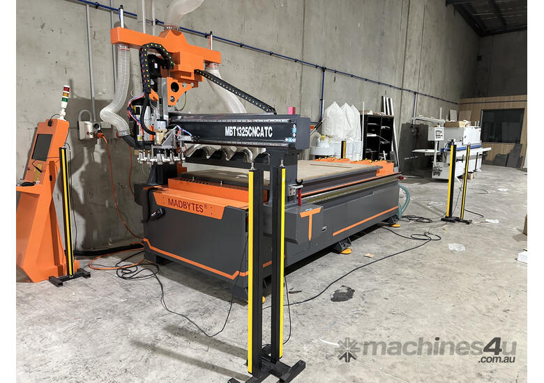 caption Madbytes MBT-1325 ATC CNC Router - Precision and Power for Woodworking and Metalworking