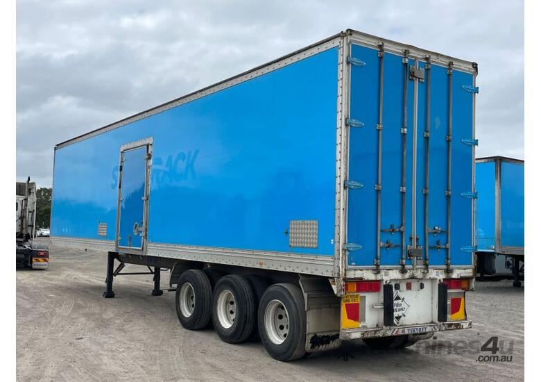 caption 2004 Vawdrey VBS3 44ft Tri Axle Pantech Trailer