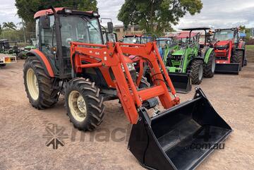 Kioti DK902 cab tractor with loader