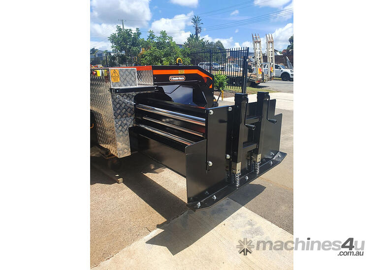 caption ONE LEFT! Skid Steer Shoulder Paver SM1500 - Perfect for Asphalt Placement & Trenching!