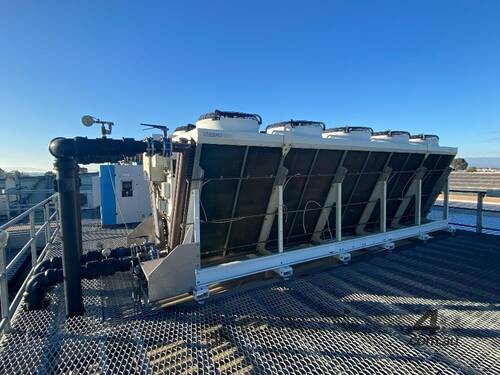 caption Warehouse Pallet Racking, Plant Services & Jungheinrich EKX 515k Tri Lateral Stacker