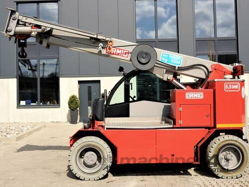 caption GLEASON CRANES 2013 ORMIG 5.5tmE PICK AND CARRY